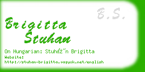 brigitta stuhan business card